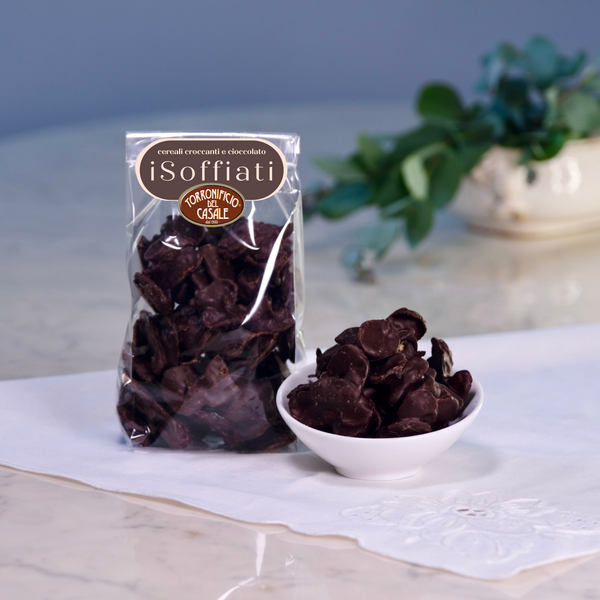 Soffiati al Cioccolato Fondente - Sacchetto 200g